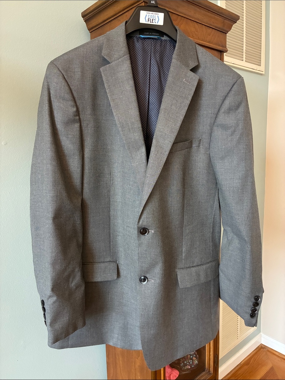 Van Heusen Gray Two-Button Sport Coat - Slim Fit